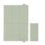 Foldable Travel Changing Mat - Sage Green Gingham