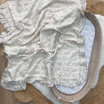 Muslin Frill Blanket - Vintage Floral