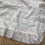 Muslin Frill Blanket - Vintage Floral