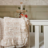 Frill Muslin Blanket - Vintage Floral