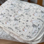 Muslin Sherpa Fleece Baby Blanket - Goose & the Ladybird