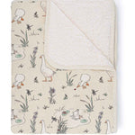 Muslin Sherpa Fleece Baby Blanket - Goose & the Ladybird