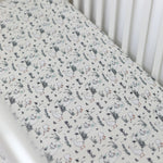 Organic Cotton Muslin Fitted Cot Bed Sheet 140 x 70cm - Goose & the Ladybird