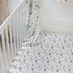 Organic Cotton Muslin Fitted Cot Bed Sheet 140 x 70cm - Goose & the Ladybird