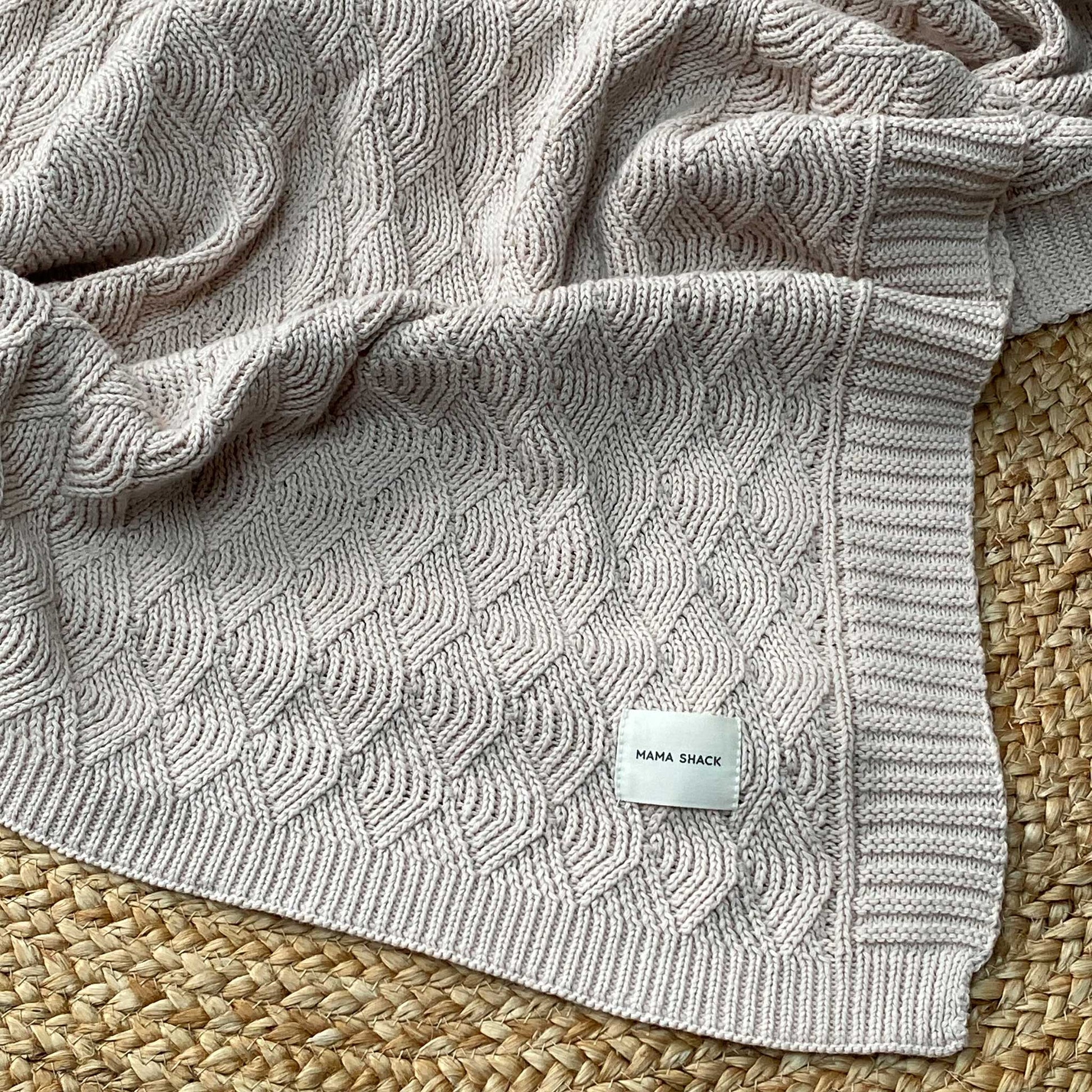 Knitted Deco Blanket - Oat