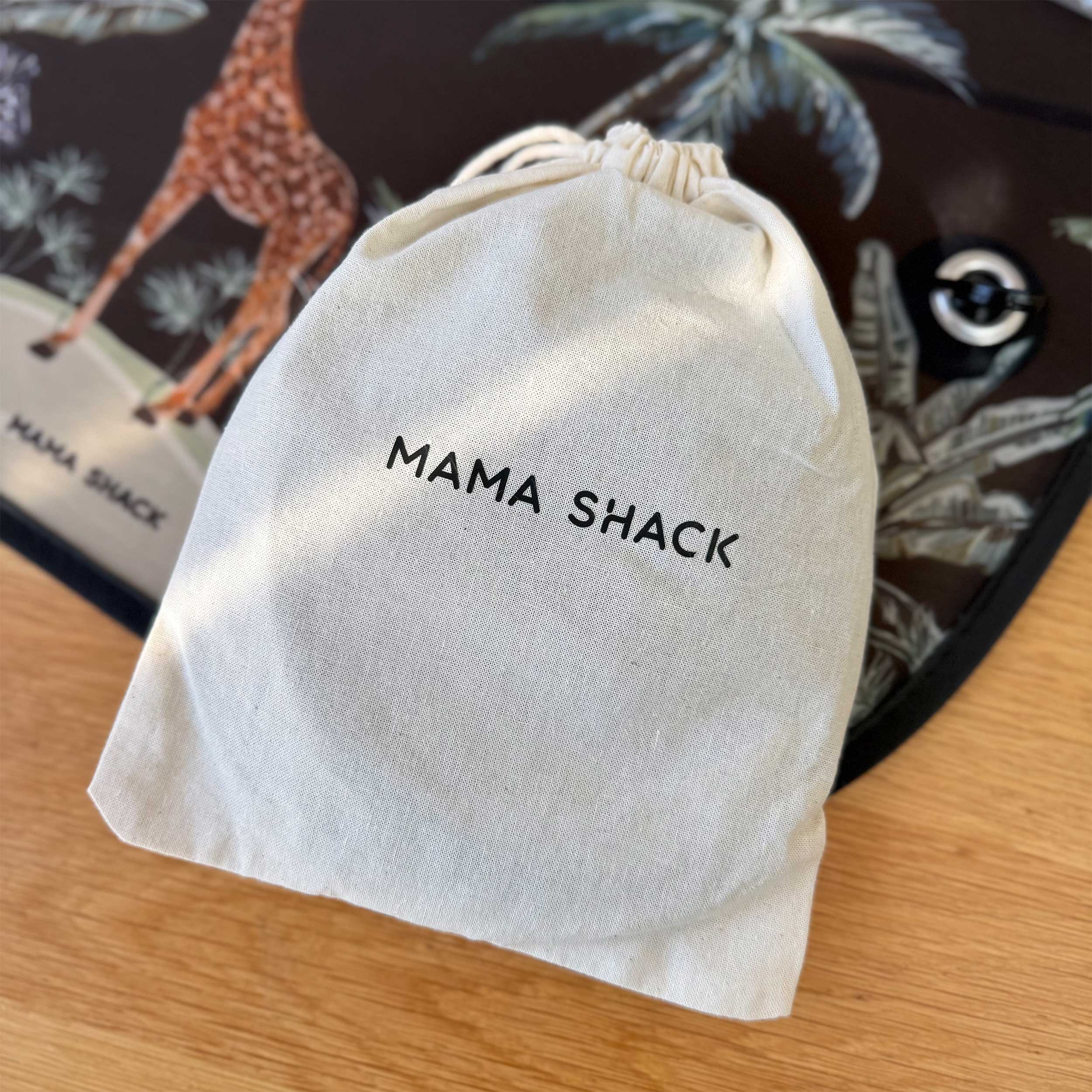 cotton canvas drawstring mama shack bag