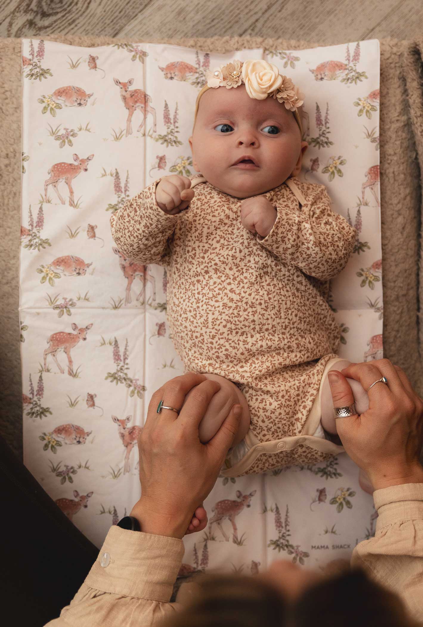 Foldable Travel Changing Mat - Foxglove & Fawn WOODLAND STYLE CHANGING MAT