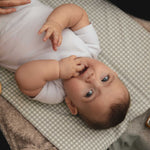 Foldable Travel Changing Mat - Sage Green Gingham