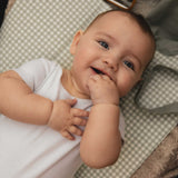 Foldable Travel Changing Mat - Sage Green Gingham