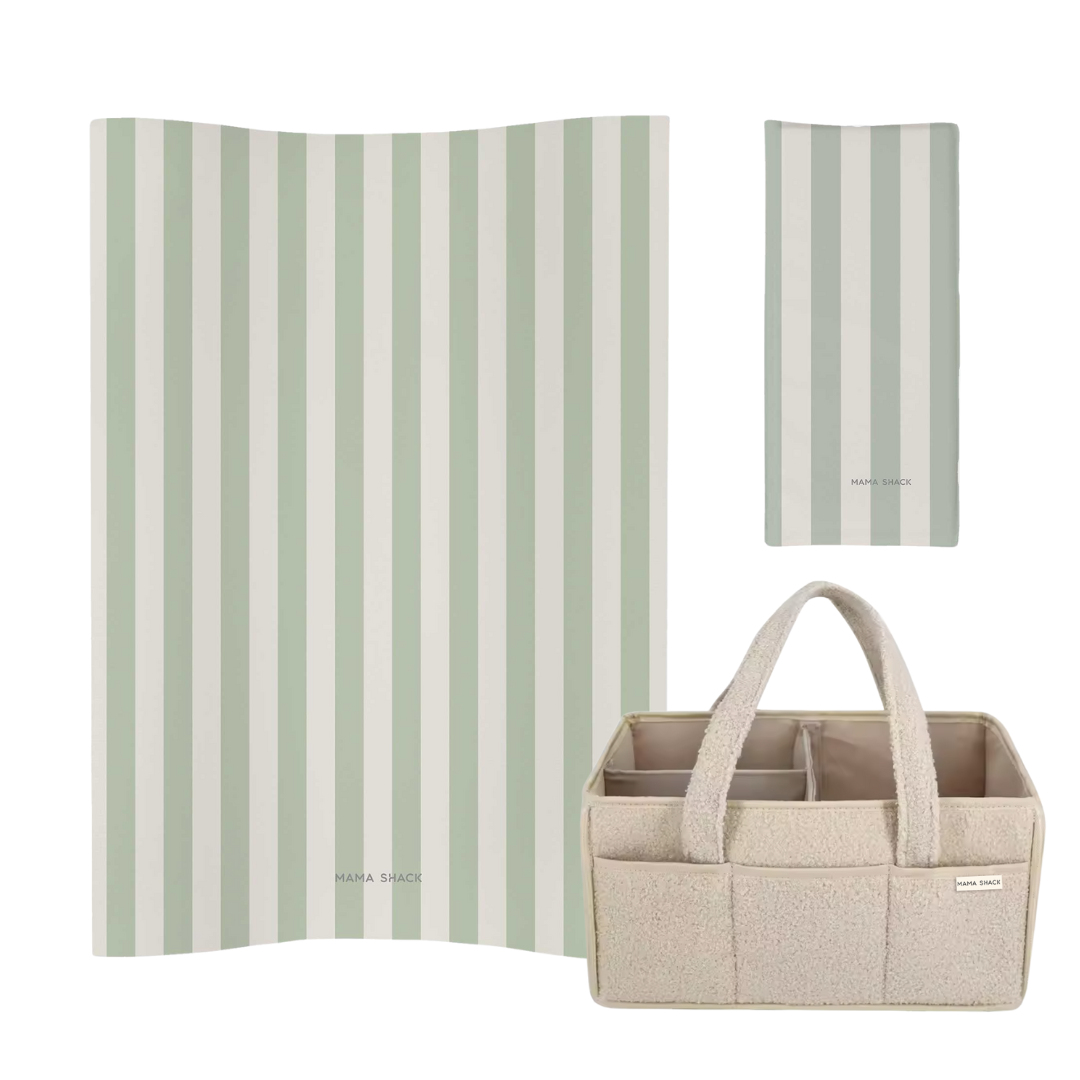 Everyday Changing Essentials – Sage Candy Stripe