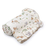 Frill Muslin Blanket - Sweet Safari