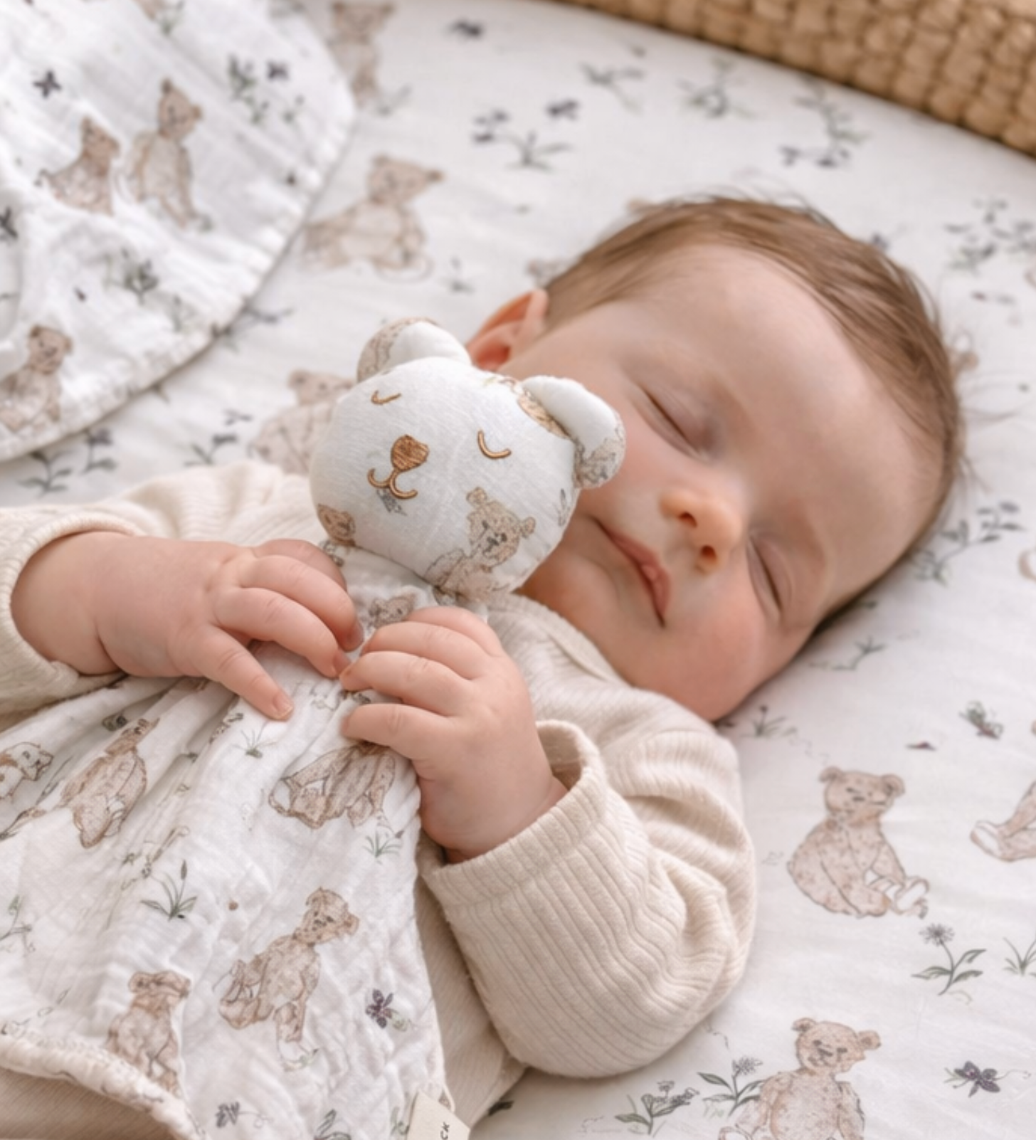 Muslin Comforter - Vintage Bear