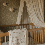 Muslin Sherpa Fleece Baby Blanket - Bunnies