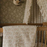 Muslin Sherpa Fleece Baby Blanket - Vintage Floral