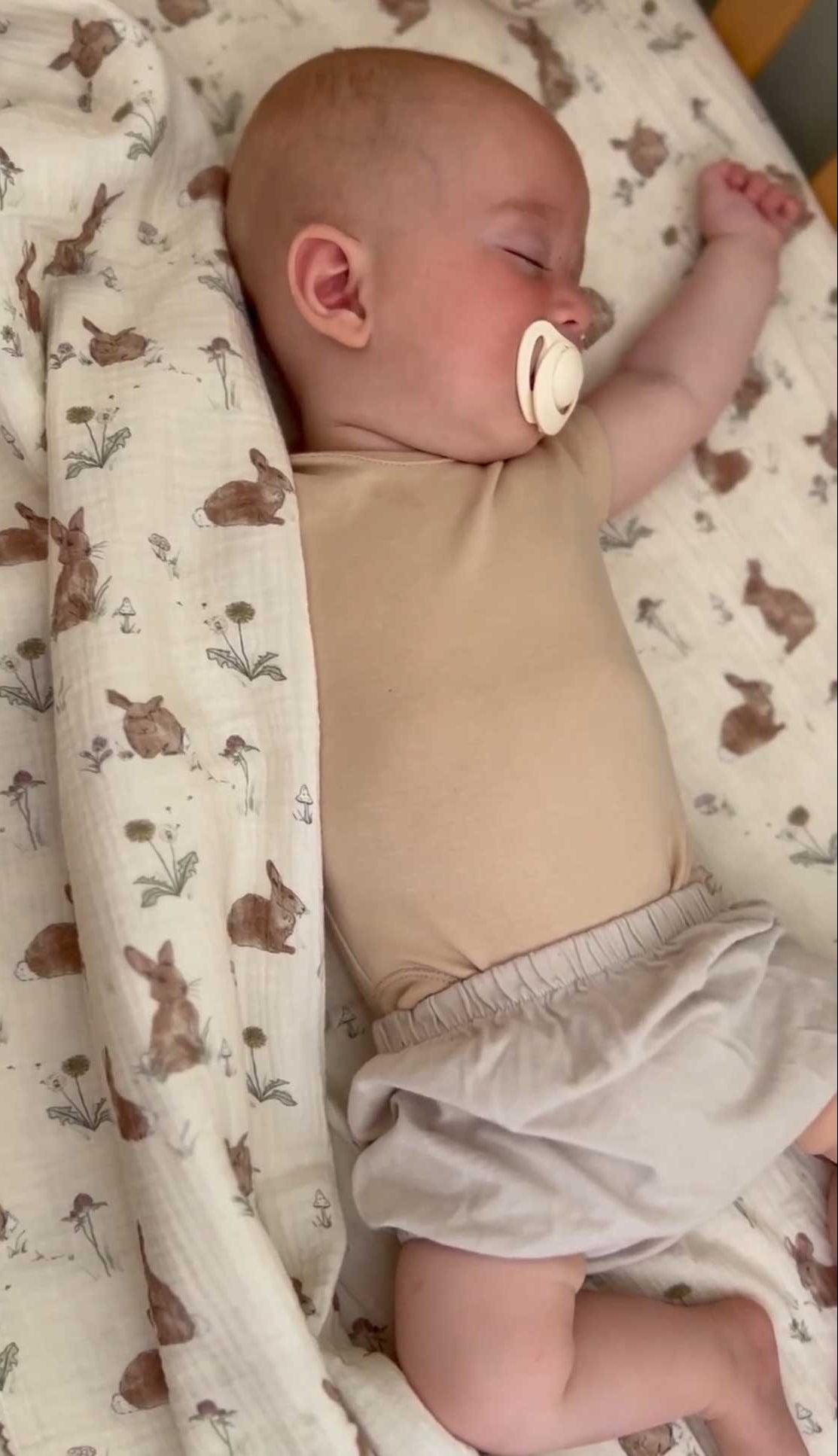 Muslin Swaddle Blanket - Bunnies