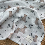 Muslin Swaddle Blanket - Vintage Bear