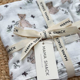 Muslin Swaddle Blanket - Vintage Bear