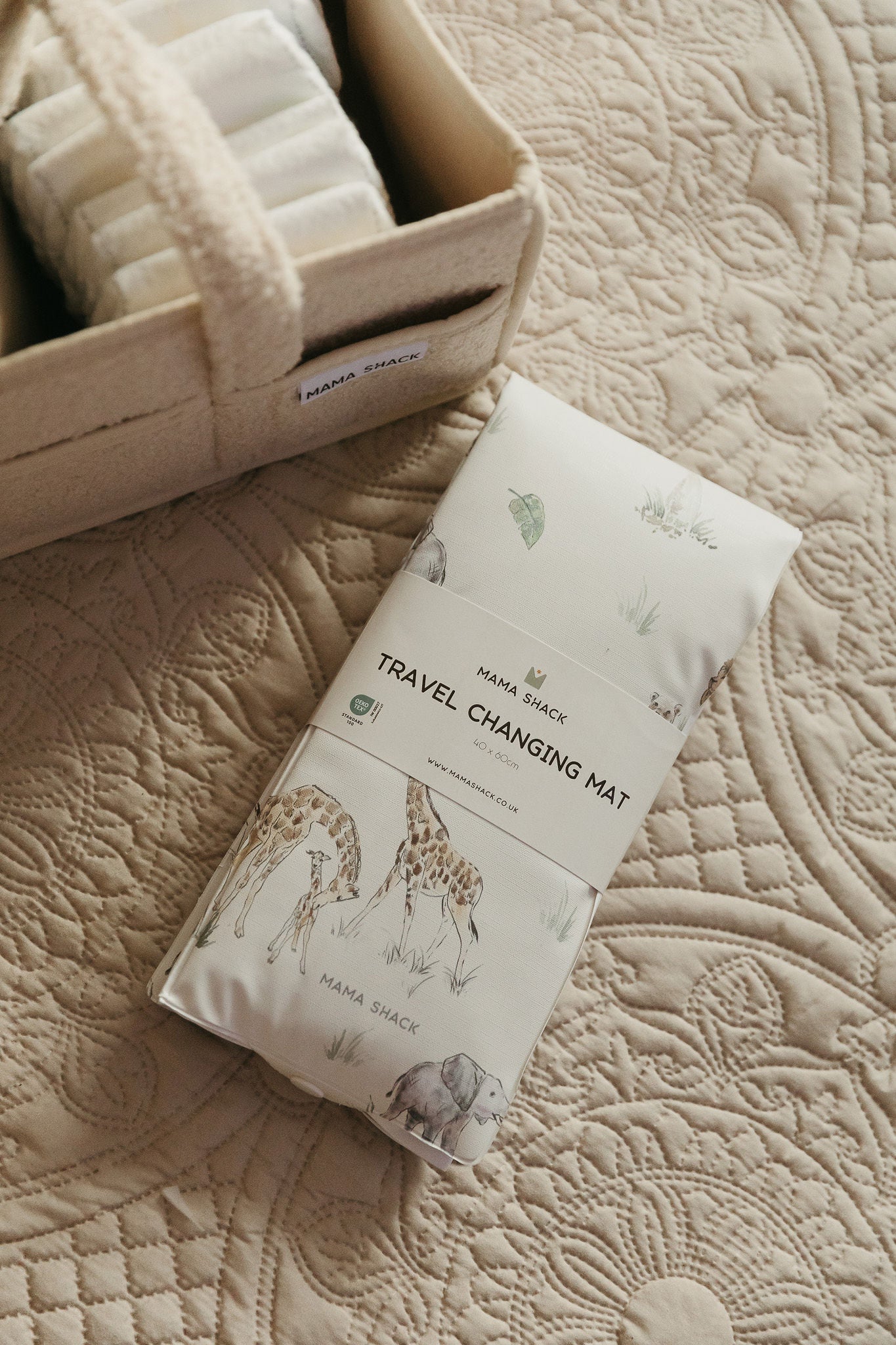 Foldable Travel Changing Mat - Sweet Safari