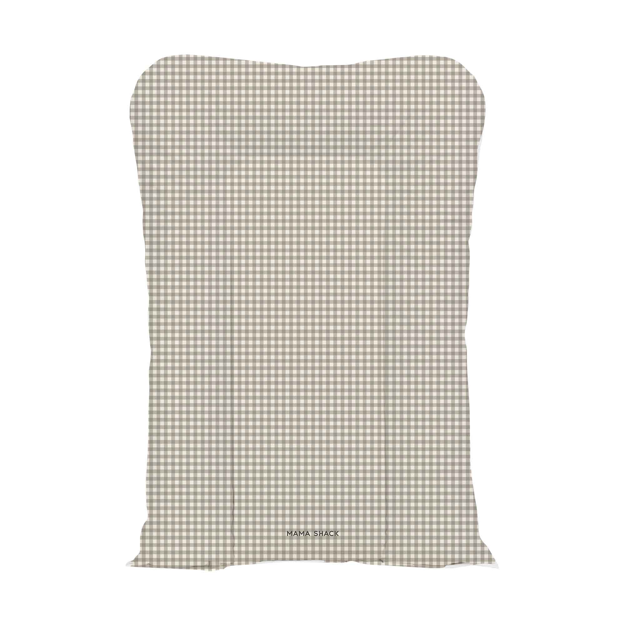 Nest Changing Mat - Greige Gingham