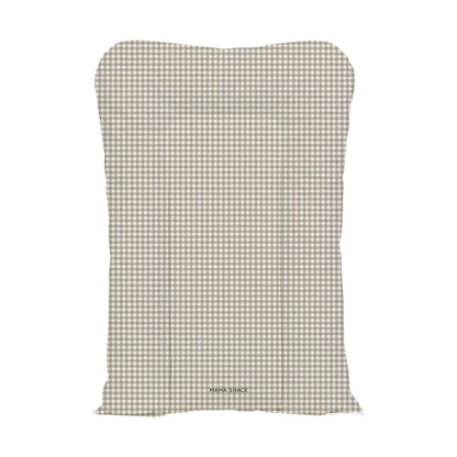 Nest Changing Mat - Greige Gingham