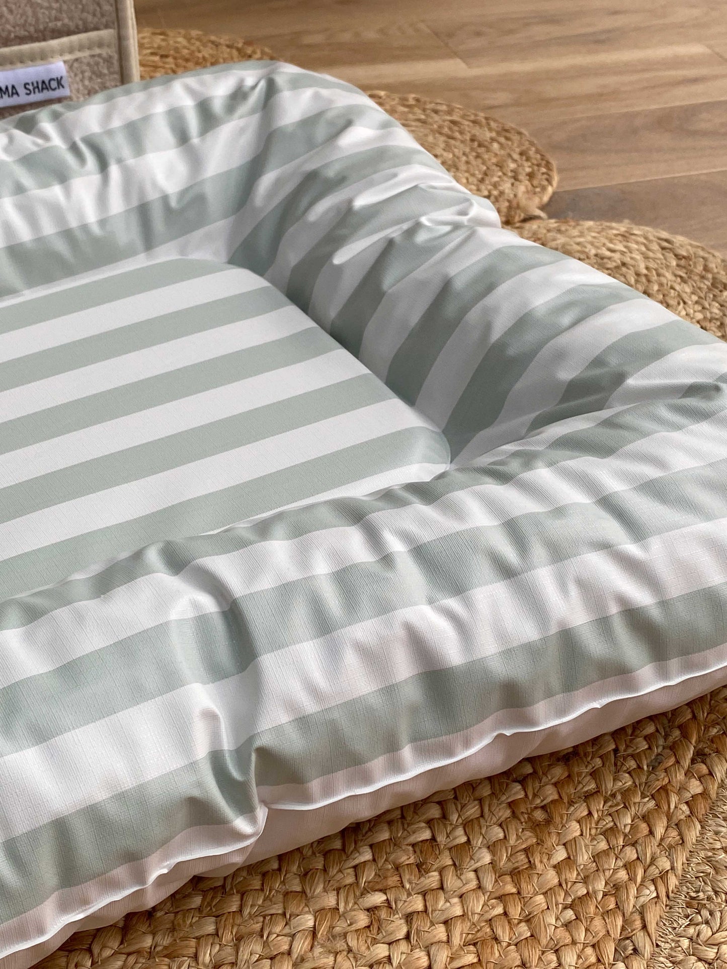 Nest Changing Mat - Candy Stripe Sage - mama shack