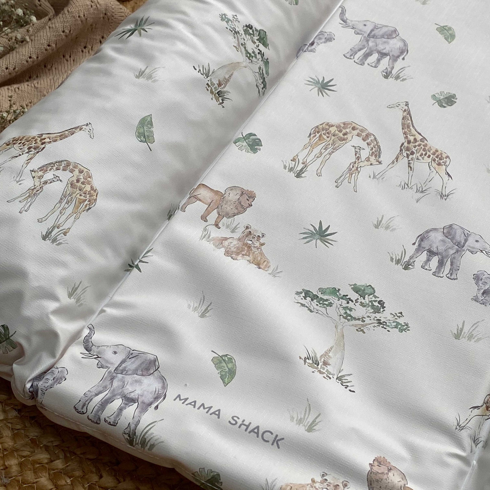 Nest Changing Mat - Sweet Safari - mama shack