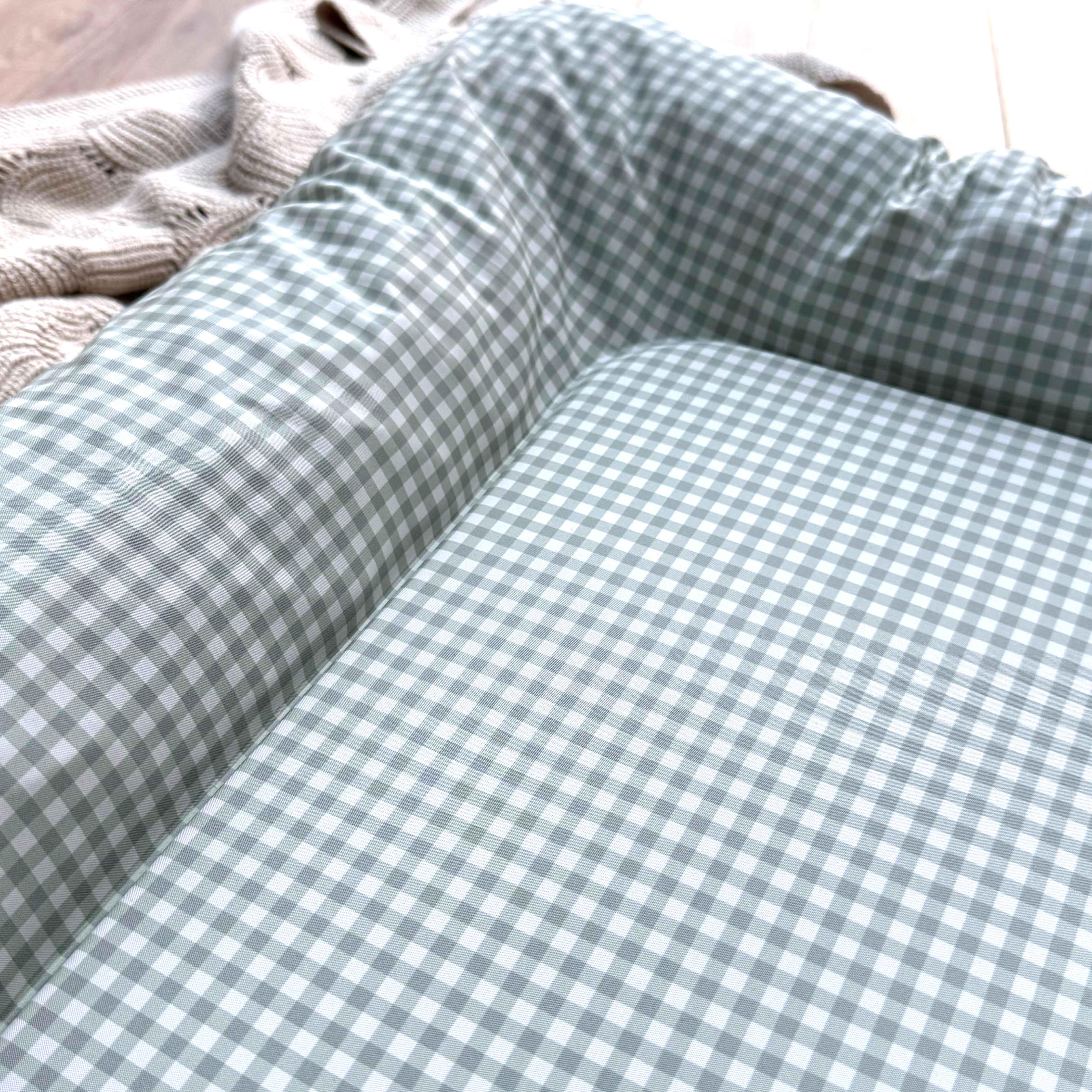 Nest Changing Mat - Sage Green Gingham