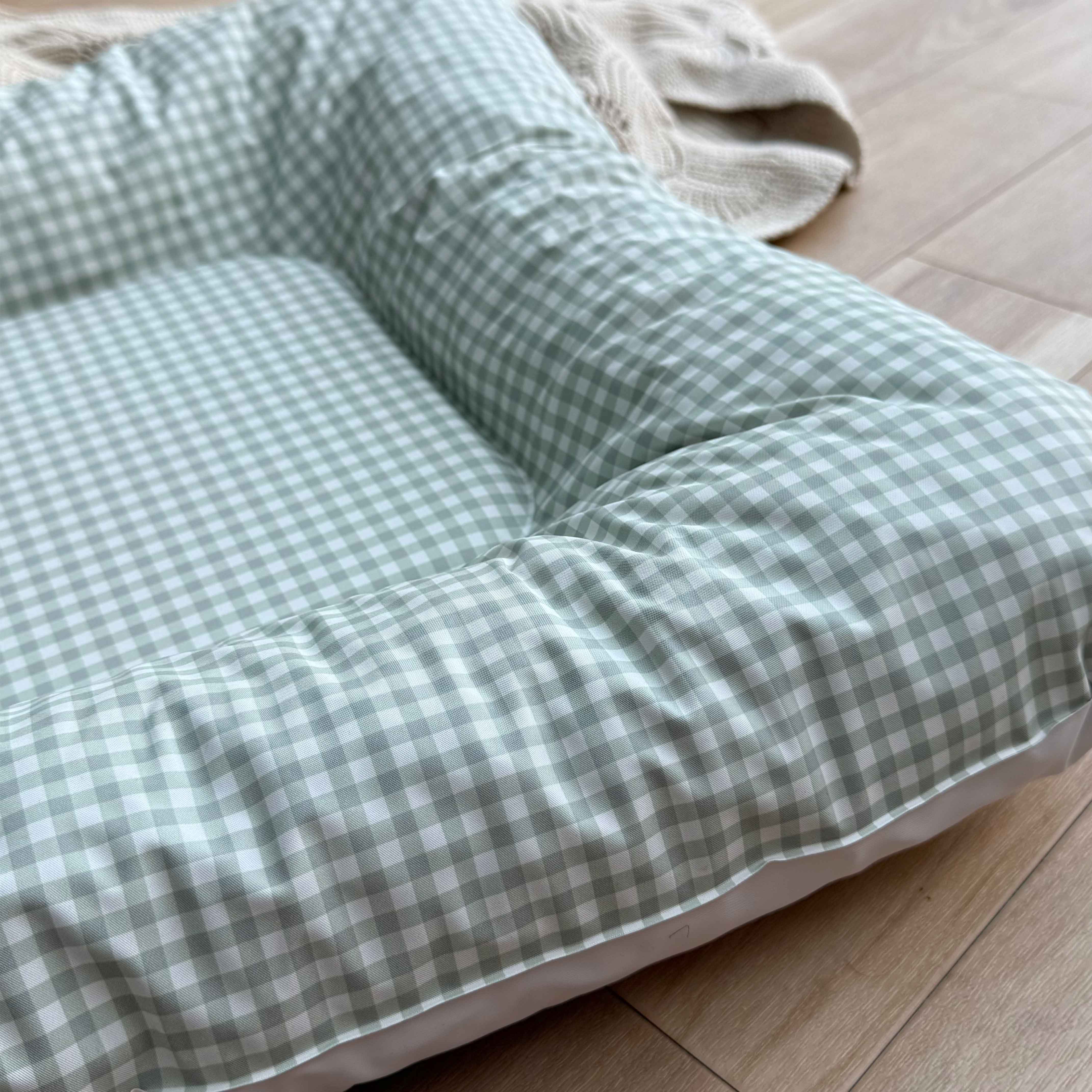 Nest Changing Mat - Sage Green Gingham