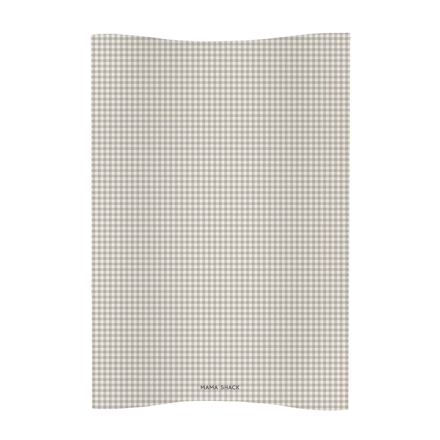 Anti Roll Changing Mat - Greige Gingham