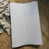 Anti Roll Changing Mat - Greige Gingham