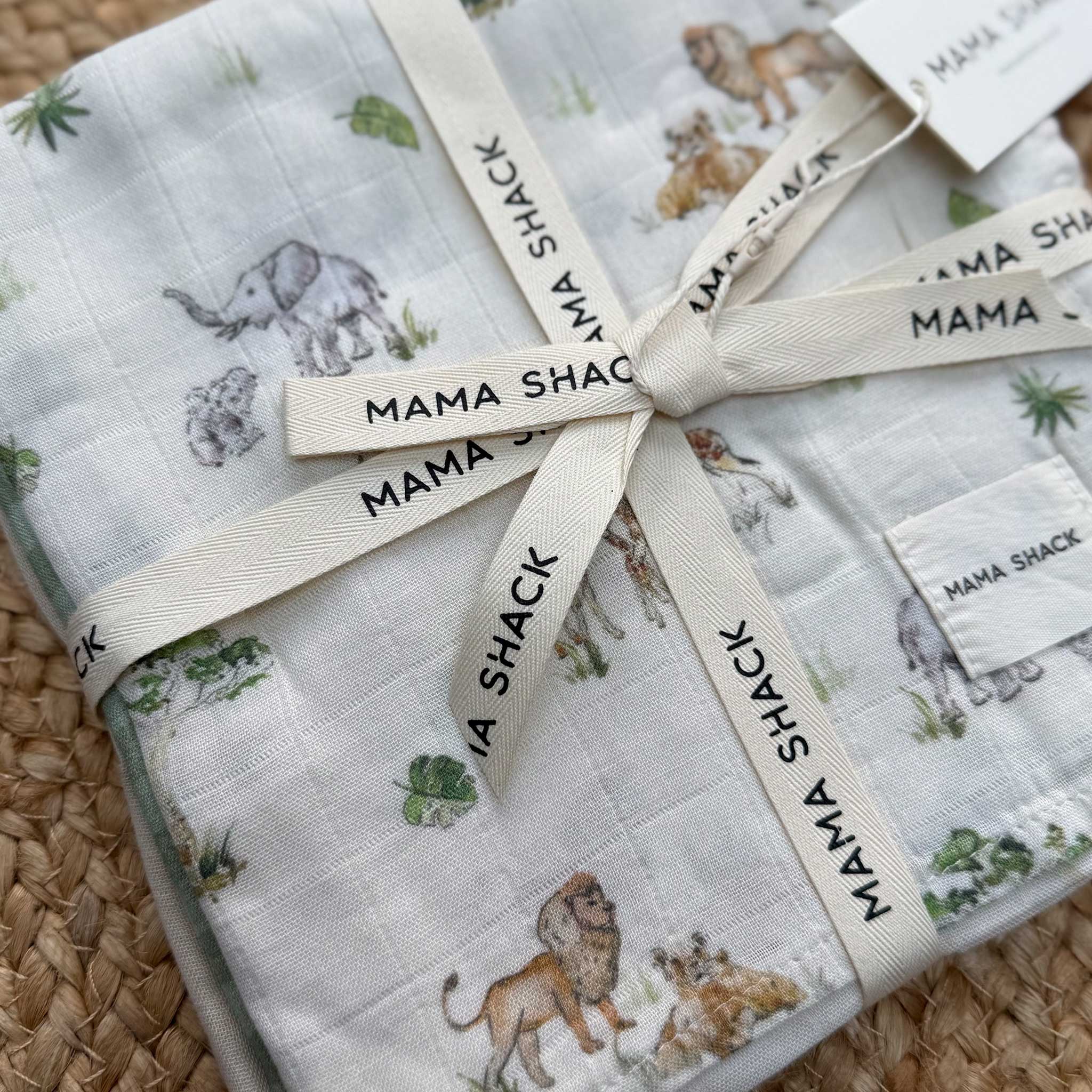 Muslin Squares - Set of 3 - Sweet Safari