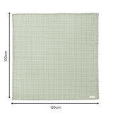 Muslin Swaddle Blanket - Sage Gingham