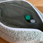Teddy Fleece Changing Bag- Large - Sage