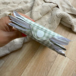 Foldable Travel Changing Mat - Sage Green Gingham