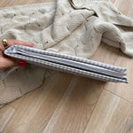 Foldable Travel Changing Mat - Greige Gingham