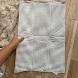 Foldable Travel Changing Mat - Greige Gingham