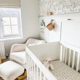 Cotton Muslin Fitted Cot Bed Sheet 140 x 70cm - Vintage Floral