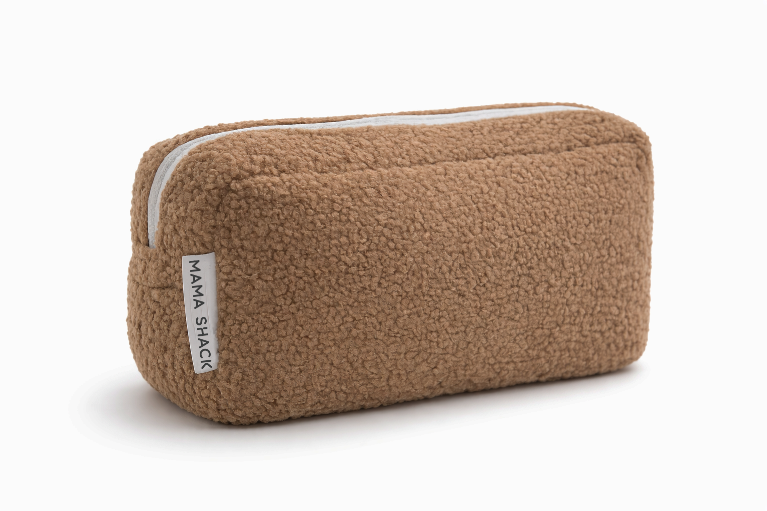 Teddy Fleece Changing Bag - Walnut