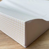 Anti Roll Wedge Changing Mat - Butter Yellow Gingham