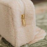 Teddy Fleece Changing Bag- Large - Ivory