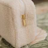 Teddy Fleece Changing Bag- Large - Ivory