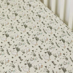 Cotton Muslin Fitted Cot Bed Sheet 140 x 70cm - Goose & the Ladybird
