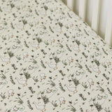 Cotton Muslin Fitted Cot Bed Sheet 140 x 70cm - Goose & the Ladybird