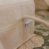 Nappy Caddy with pockets - Teddy Fleece - Ivory