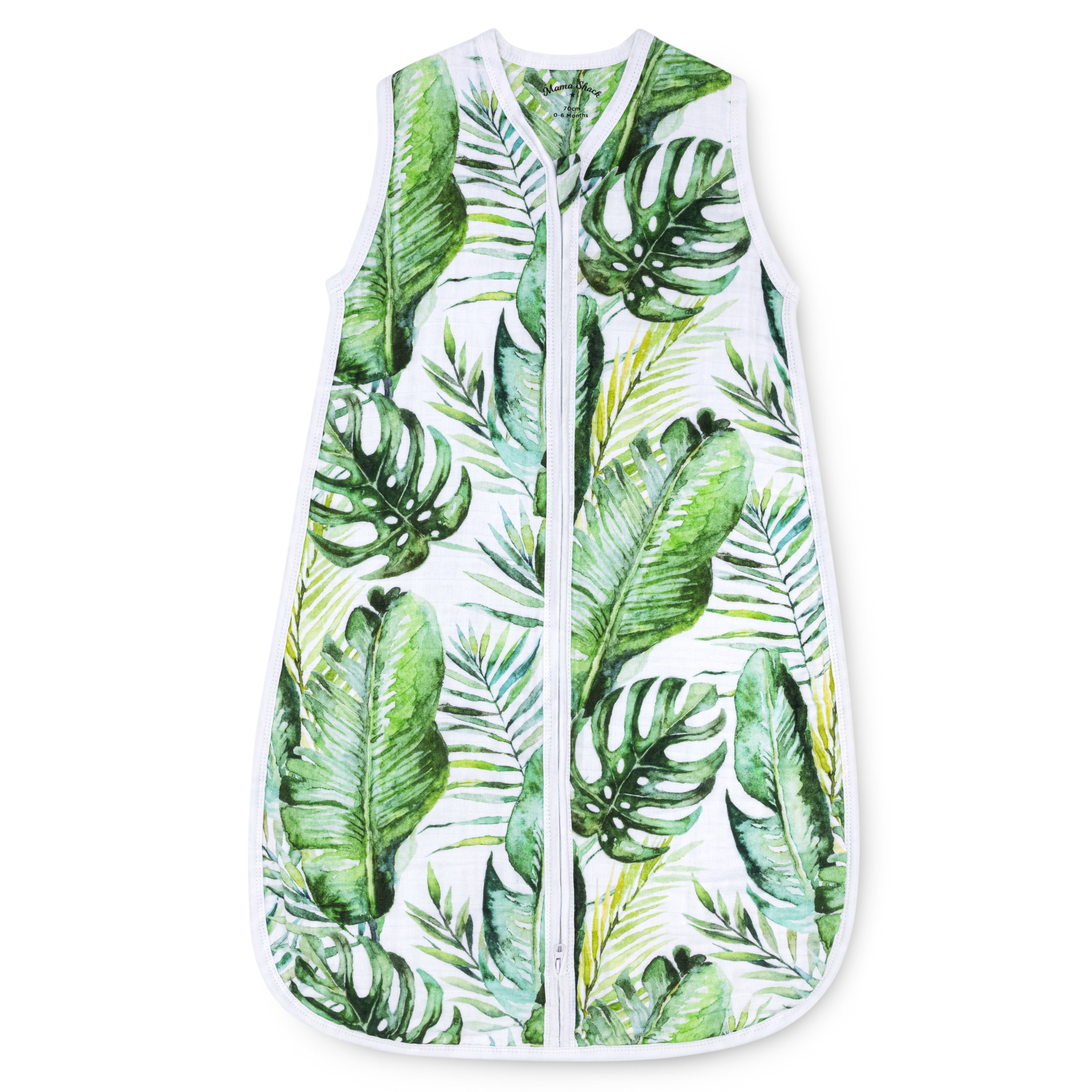 Muslin Baby Sleeping Bag - Banana Leaf