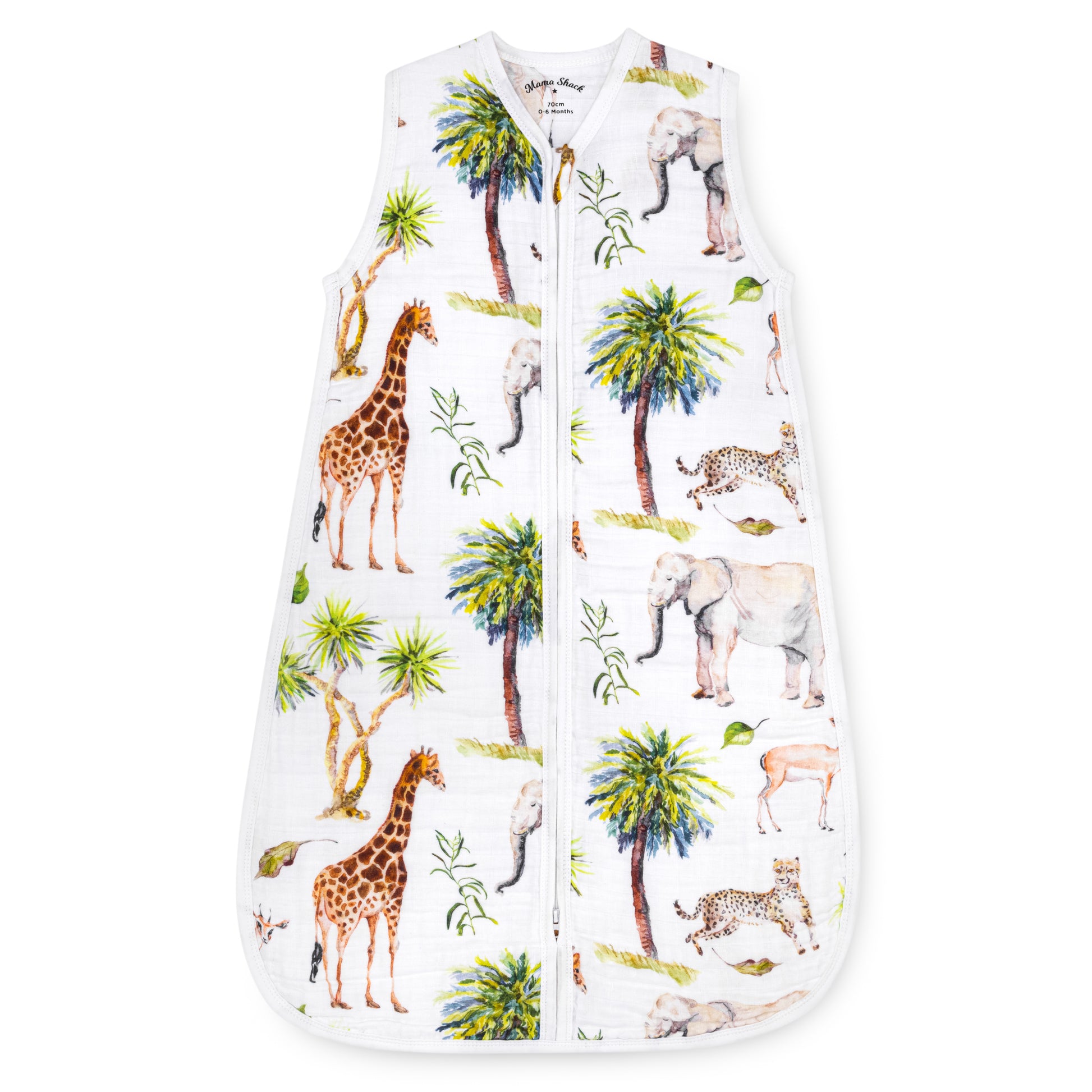 Muslin Baby Sleeping Bag - Wild Safari