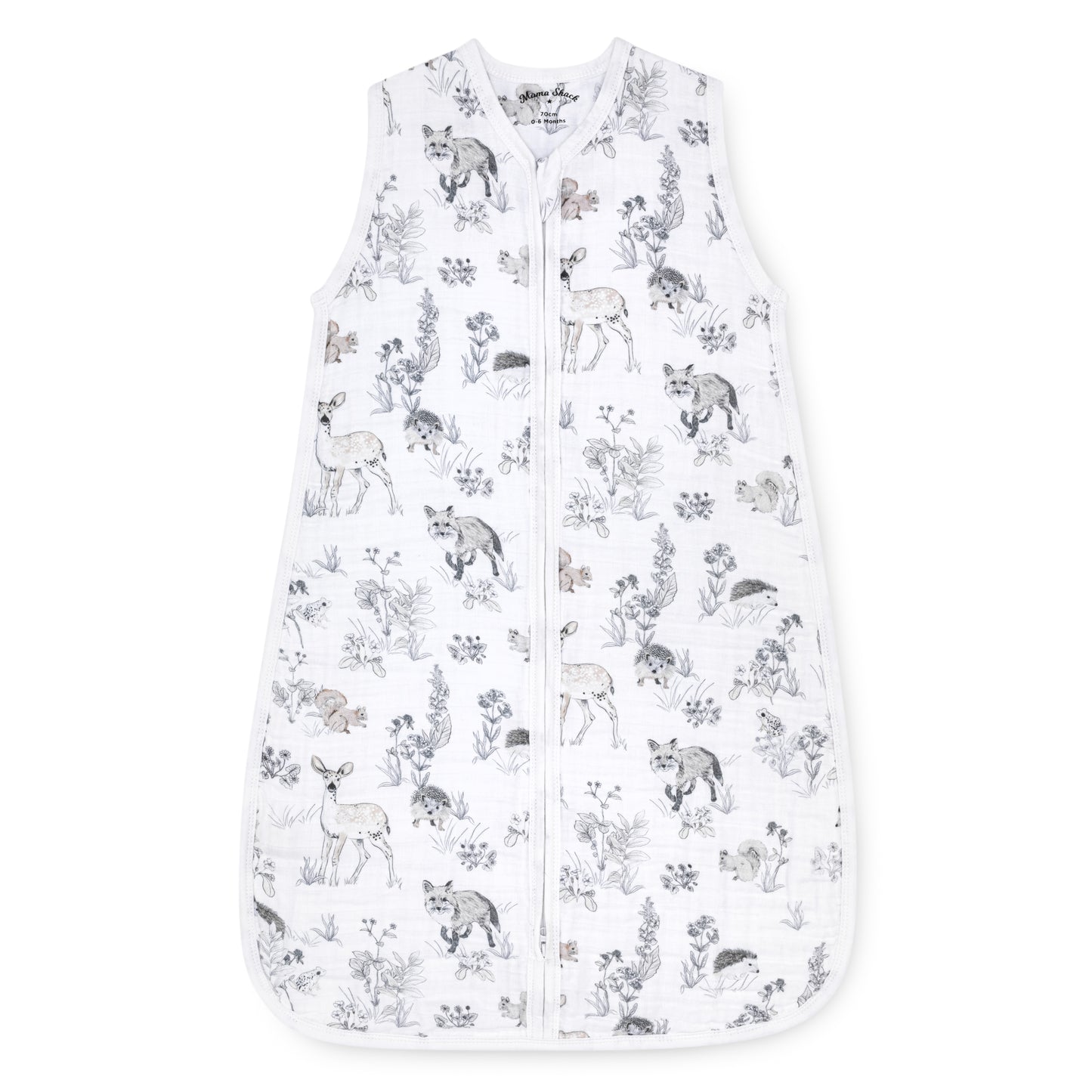 Muslin Baby Sleeping Bag - Woodland