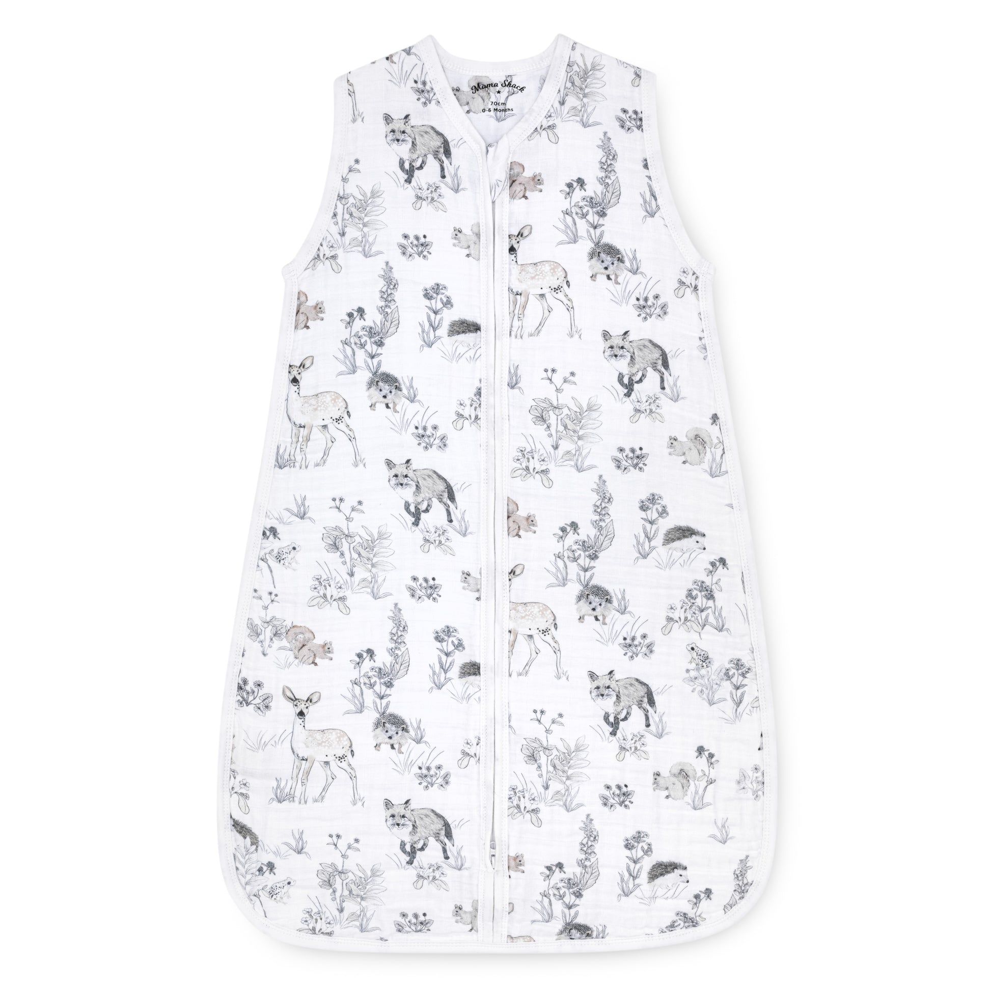 Muslin Baby Sleeping Bag - Woodland