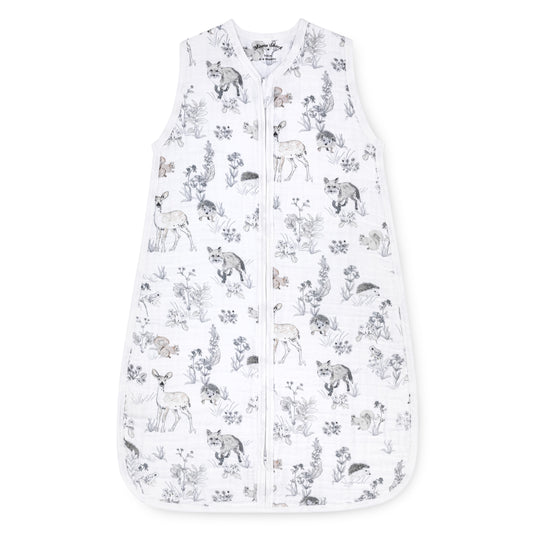 Muslin Baby Sleeping Bag - Woodland