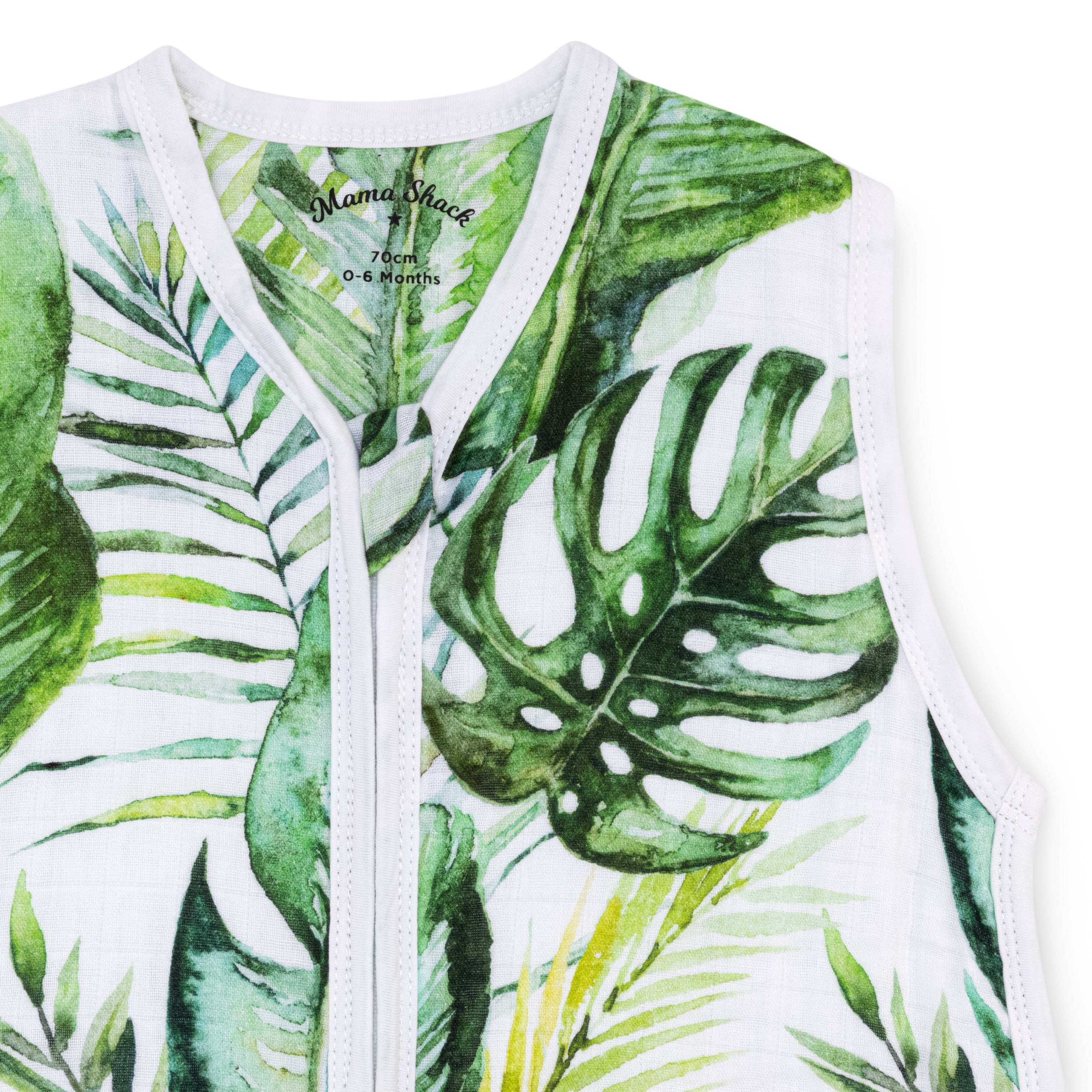 Muslin Baby Sleeping Bag - Banana Leaf